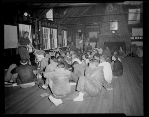 Meeting at a nautical camp