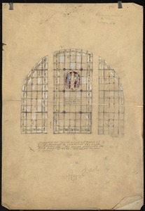 Suggestion for typical window of group of eight - designed to symbolized the eight Beatitudes