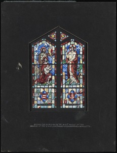 Design for window in west aisle of the Church of the Good Shepherd, Dedham, Massachusetts