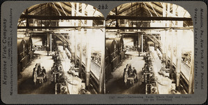 Carbonating tanks, where lime and impurities are precipitated.