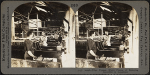 Filter presses, where process of removing impurities is completed.