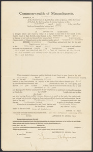 Sacco-Vanzetti Case Records, 1920-1928. Defense Papers. Judgments in Shay v. Gigioro and Gallivan v. Valari, 1920. Box 17, Folder 6, Harvard Law School Library, Historical & Special Collections