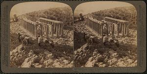 Bassae Temple of Apollo, of 4th. cent. B.C., (S.W.) on a lonely mountain-side in southern Greece