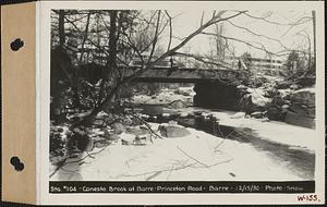 Station #104, Canesto Brook at Barre-Princeton Road, Barre, Mass., Dec. 15, 1930