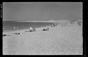 People on a beach, Ipswich