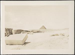 Distant view of pyramid, Cairo, Egypt