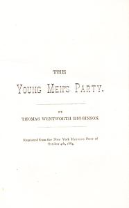 The Young Men's Party, 1884 October 4