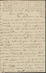 Letter from Zadoc Long to John D. Long, May 25, 1869