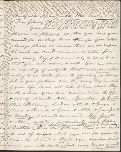 Letter from Zadoc Long to John D. Long, September 9, 1866