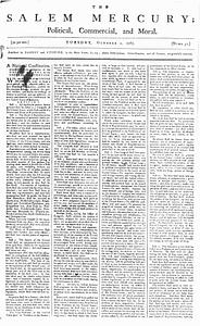 The Salem Mercury: Political, Commercial, and Moral