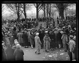 A crowd of people