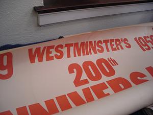 Westminster's 200th anniversary poster