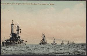 Atlantic Fleet entering Provincetown Harbor, Provincetown, Mass.