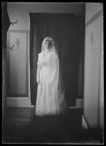 Bride in hallway