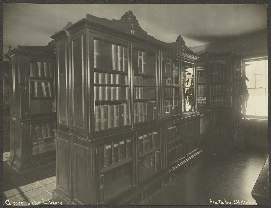 A Case in the Library, Perkins Institution