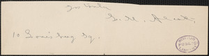 Louisa May Alcott's signature