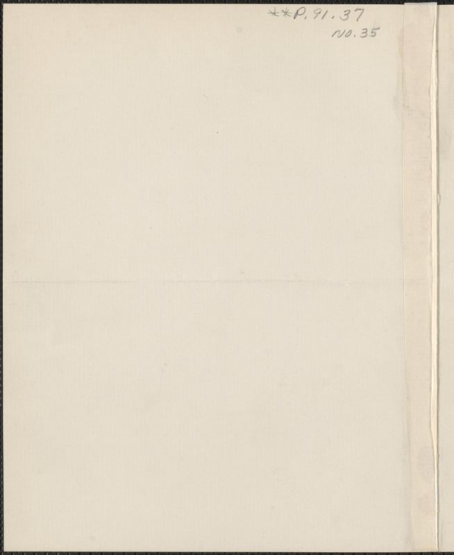 Margaret Deland autograph note signed to Thomas Wentworth Higginson, Boston, 31 January 1909