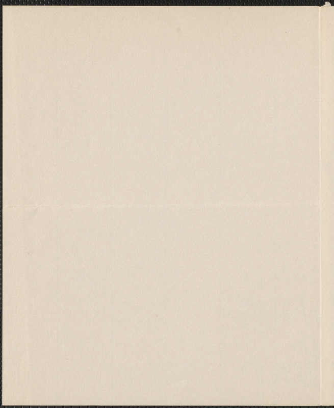 Beulah Marie Dix autograph note to [Thomas Wentworth Higginson?], Columbia Falls, ME., 7 August 1905