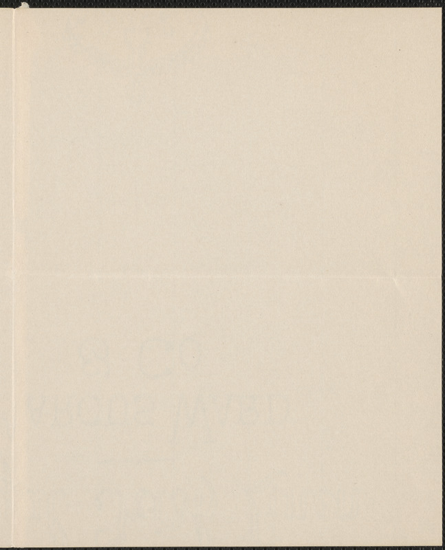 Beulah Marie Dix autograph note to [Thomas Wentworth Higginson?], Columbia Falls, ME., 7 August 1905