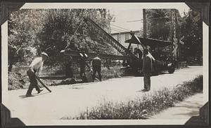 Finishing the digging on Old Sudbury Road