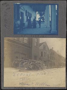 Foster Street fire station and porch scene