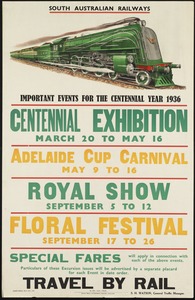 Travel by rail. Important events for the centennial year 1936