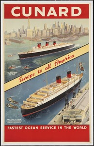 Cunard. Fastest ocean service in the world