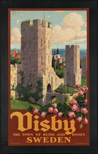 Visby. The town of ruins and roses. Sweden