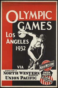 Olympic Games Los Angeles 1932 via Chicago & North Western Railway Union Pacific