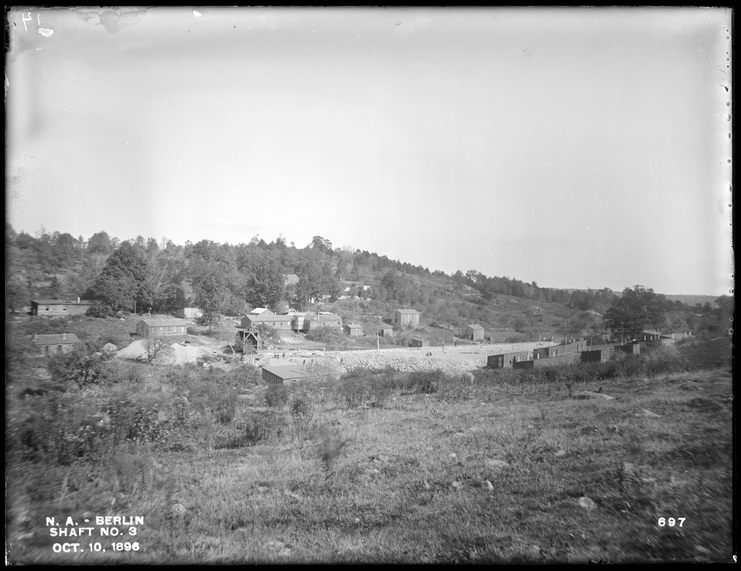 Wachusett Aqueduct, general view of Shaft No. 3, from the southwest, Berlin, Mass., Oct. 10, 1896