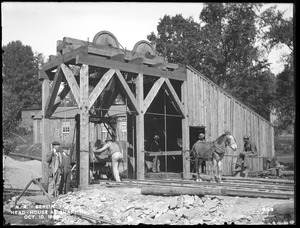 Wachusett Aqueduct, headhouse, Shaft No. 3, from the east, Berlin, Mass., Oct. 10, 1896