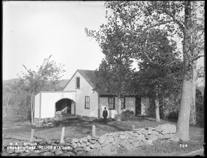 Wachusett Aqueduct, Crosby house, police station, from the southwest, Berlin, Mass., Oct. 10, 1896