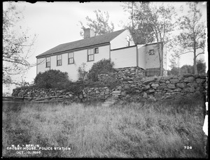 Wachusett Aqueduct, Crosby house, police station, from the north, Berlin, Mass., Oct. 10, 1896