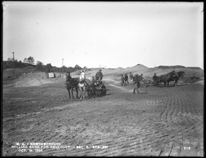 Wachusett Aqueduct, rolling bank for aqueduct, station 231, Section 6, Northborough, Mass., Oct. 19, 1896