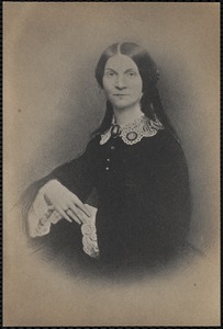 Woman with lace collar and cuffs