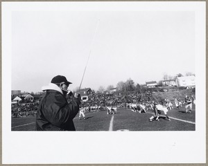 Football game on Arlington High School field, November 1973