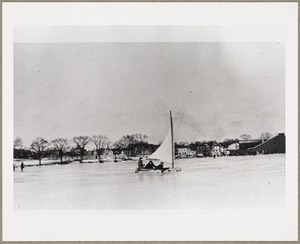 Ice boating on Spy Pond