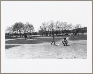 Little league game (?) near Linwood Street