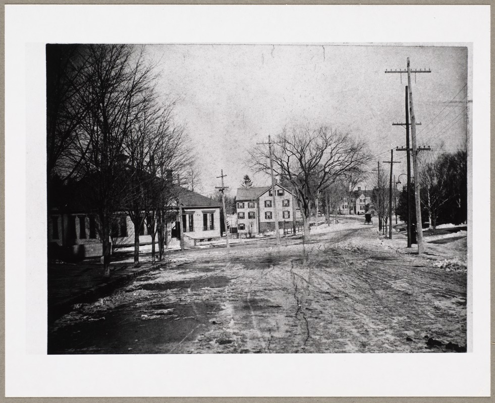 Chestnut and Medford Streets; St. Agnes School on the left