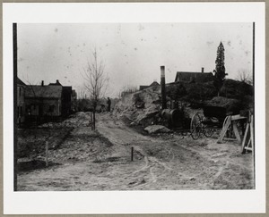 Crescent Hill Avenue under construction (looking northwest)