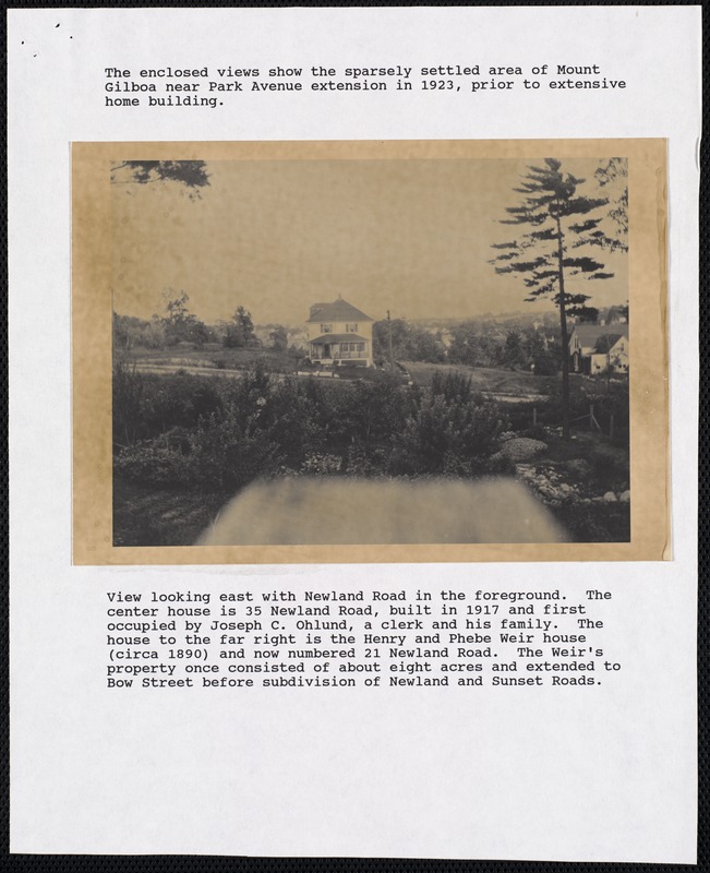 Newland Road, looking east Digital Commonwealth