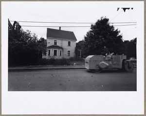 Roller used to flatten and smooth streets