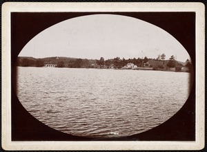 Mystic Lake taken from Mt. Pleasant Cemetery looking towards falls