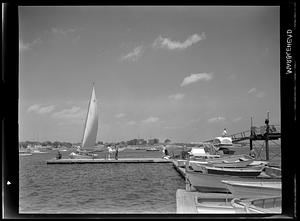 Marblehead (marine), "at the floats"