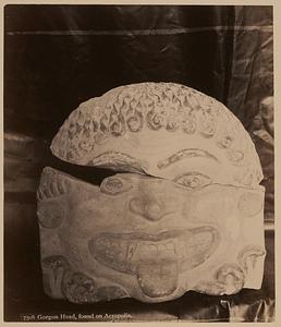 Gorgon head, found on Acropolis