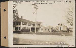 Frank Winslow, house and barn, Coldbrook, Oakham, Mass., Jun. 4, 1928