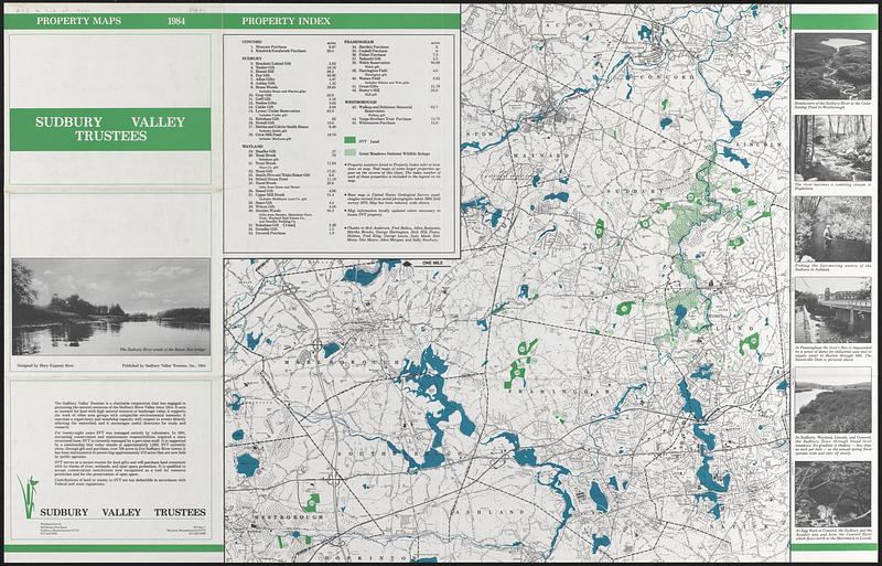 Sudbury Valley Trustees property maps 1984 Digital Commonwealth