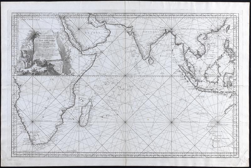 Carte reduite de l Ocean Oriental ou Mer des Indes