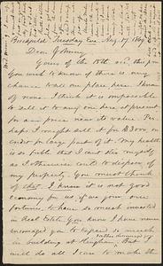 Letter from Zadoc Long to John D. Long, August 17, 1869