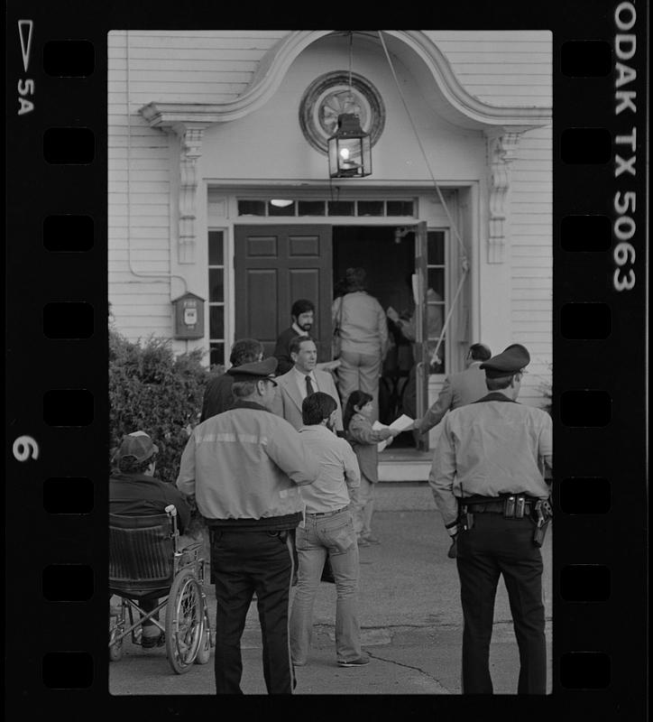 Entrance of West Newbury Old Town Hall